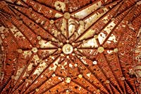 Cesis castle, western tower, ceiling in the room of master